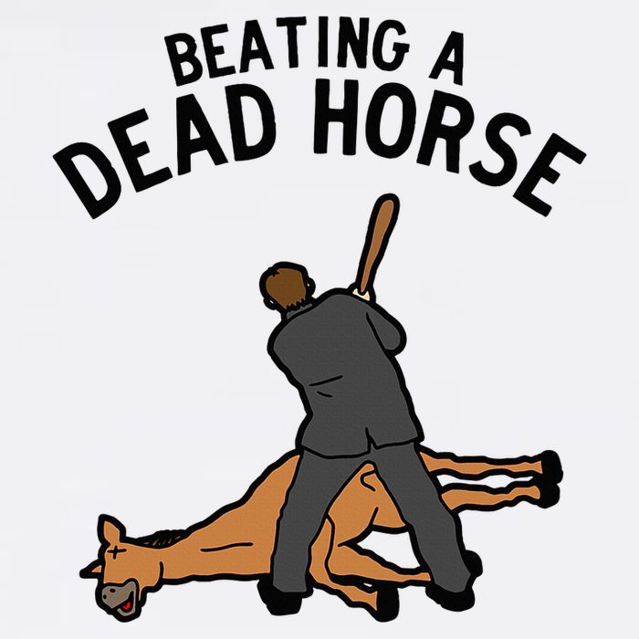 Beating A Dead Horse Meme Funny Cooling Performance Crew T-Shirt