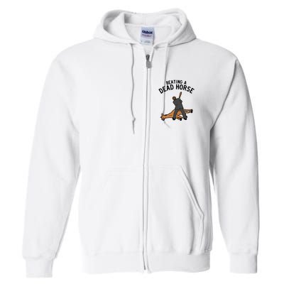 Beating A Dead Horse Meme Funny Full Zip Hoodie