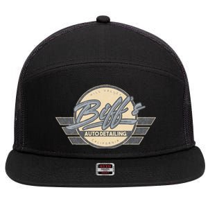 Biffs Auto Detailing 7 Panel Mesh Trucker Snapback Hat