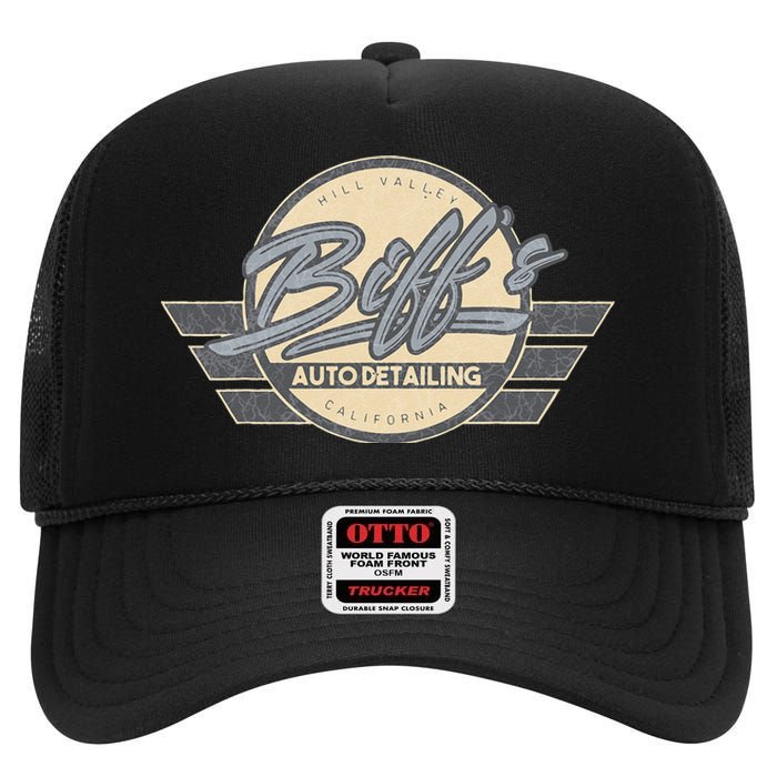 Biffs Auto Detailing High Crown Mesh Back Trucker Hat