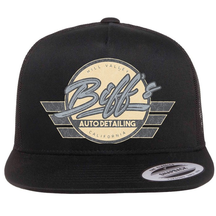 Biffs Auto Detailing Flat Bill Trucker Hat