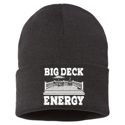 Big A Deck Energy Backyard Deck Patio Outdoor Energie Sustainable Knit Beanie