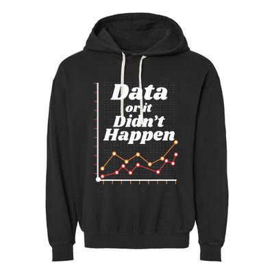 Behavior Analyst Data Or It Didnt Happen Garment-Dyed Fleece Hoodie