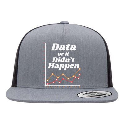 Behavior Analyst Data Or It Didnt Happen Flat Bill Trucker Hat