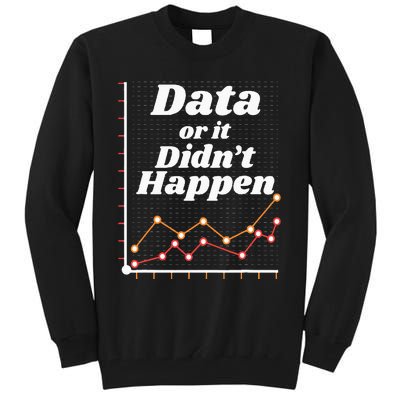 Behavior Analyst Data Or It Didnt Happen Tall Sweatshirt