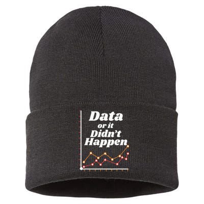 Behavior Analyst Data Or It Didnt Happen Sustainable Knit Beanie