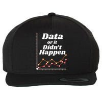 Behavior Analyst Data Or It Didnt Happen Wool Snapback Cap