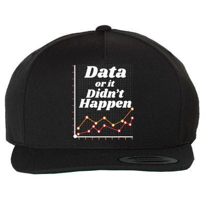 Behavior Analyst Data Or It Didnt Happen Wool Snapback Cap