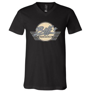 Biffs Auto Detailing V-Neck T-Shirt