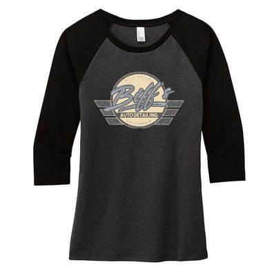 Biffs Auto Detailing Women's Tri-Blend 3/4-Sleeve Raglan Shirt