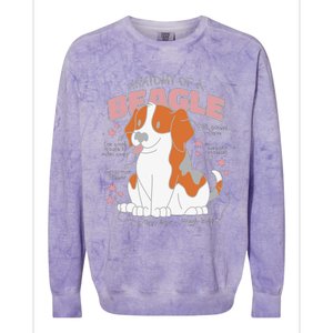 Beagle Anatomy Dog Colorblast Crewneck Sweatshirt