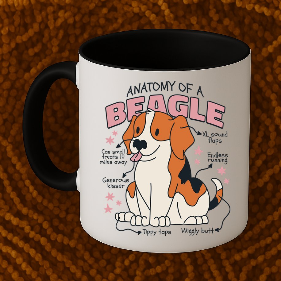 Beagle Anatomy Dog Mug