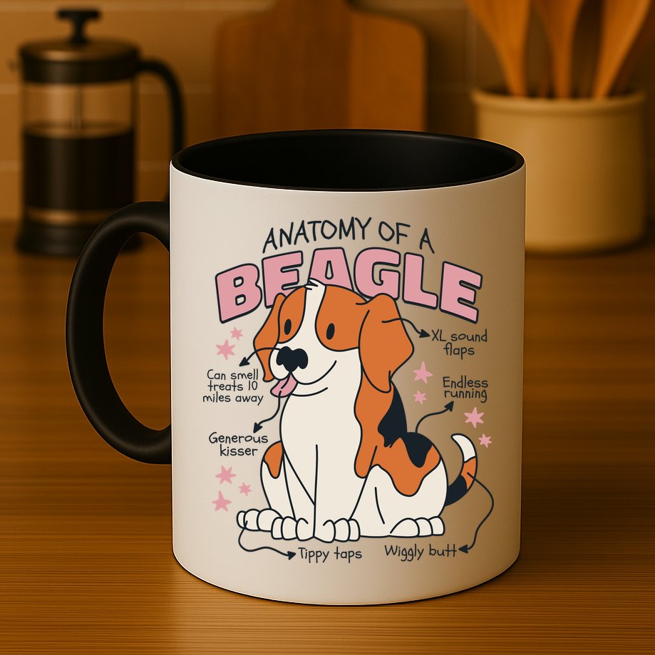 Beagle Anatomy Dog Mug