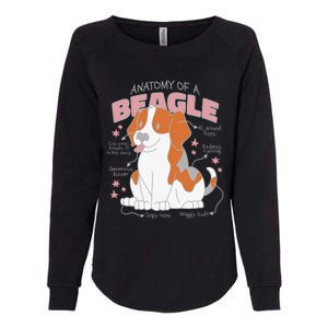 Beagle Anatomy Dog Womens California Wash Sweatshirt