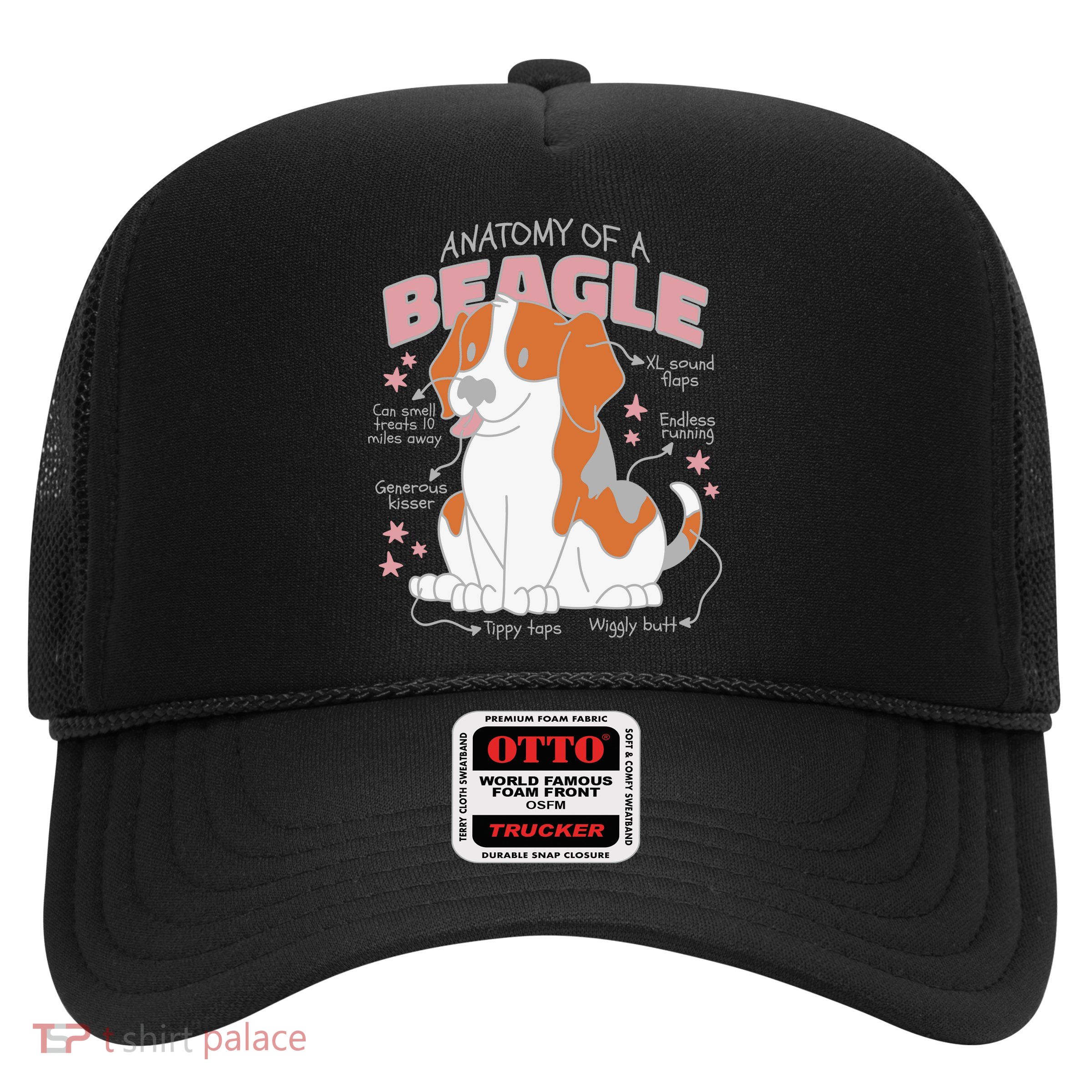 Beagle Anatomy Dog Trucker Hat