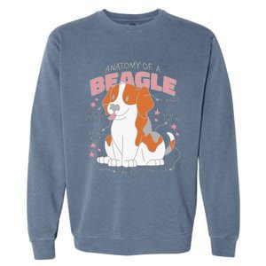 Beagle Anatomy Dog Garment-Dyed Sweatshirt