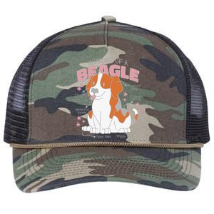 Beagle Anatomy Dog Retro Rope Trucker Hat Cap