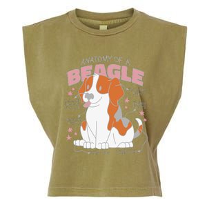 Beagle Anatomy Dog Garment-Dyed Women's Muscle Tee