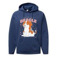 Beagle Anatomy Dog Performance Fleece Hoodie