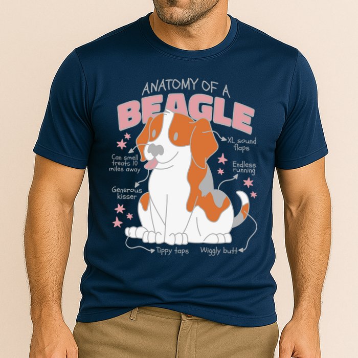 Beagle Anatomy Dog Cooling Performance Crew T-Shirt