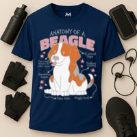 Beagle Anatomy Dog Cooling Performance Crew T-Shirt