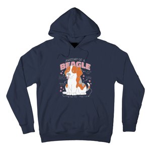 Beagle Anatomy Dog Hoodie