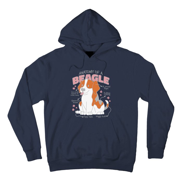 Beagle Anatomy Dog Hoodie