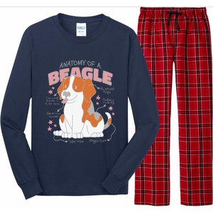 Beagle Anatomy Dog Long Sleeve Pajama Set