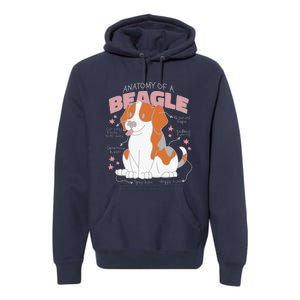 Beagle Anatomy Dog Premium Hoodie