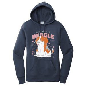 Beagle Anatomy Dog Women's Pullover Hoodie