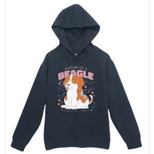 Beagle Anatomy Dog Urban Pullover Hoodie