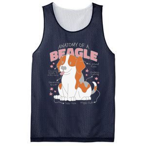 Beagle Anatomy Dog Mesh Reversible Basketball Jersey Tank