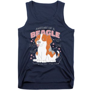 Beagle Anatomy Dog Tank Top