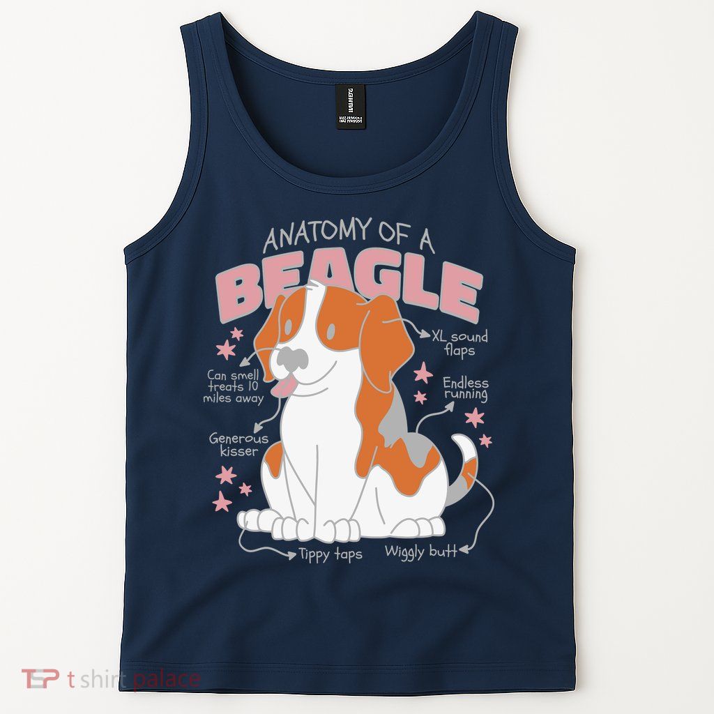 Beagle Anatomy Dog Tank Top
