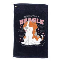 Beagle Anatomy Dog Platinum Collection Golf Towel