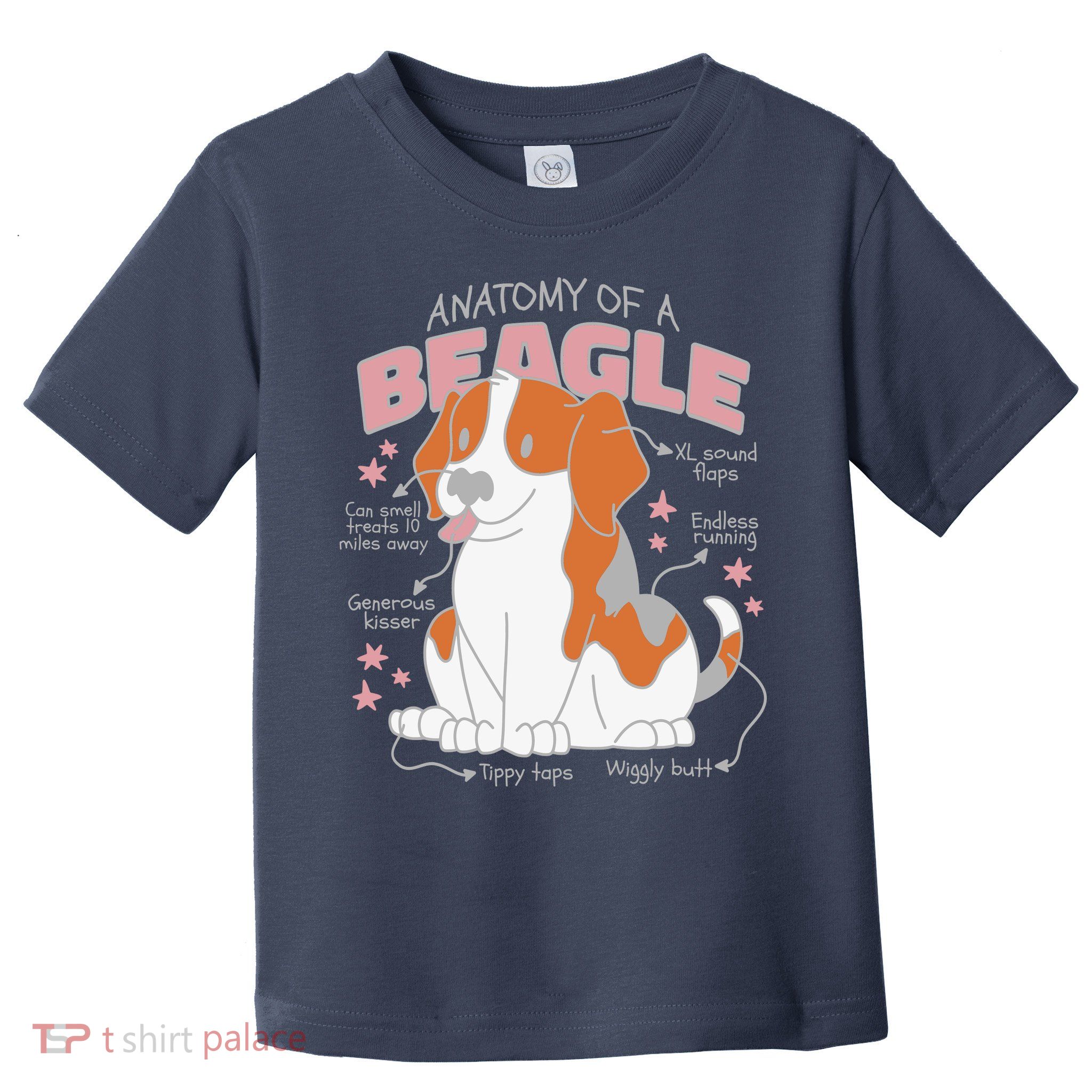 Beagle Anatomy Dog Toddler T-Shirt