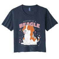 Beagle Anatomy Dog Women's Crop Top Tee