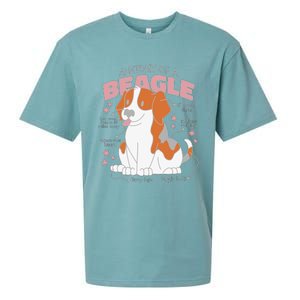 Beagle Anatomy Dog Sueded Cloud Jersey T-Shirt