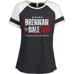 Brennan and Dale 2024 Enza Ladies Jersey Colorblock Tee