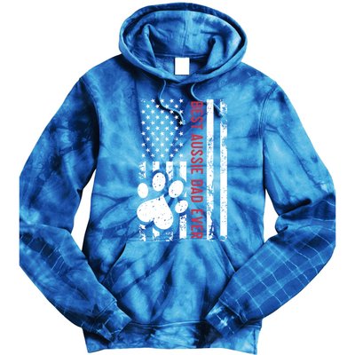 Best Aussie Dad Ever Funny Gift Ustralian Shepherd Lover Meaningful Gift Tie Dye Hoodie