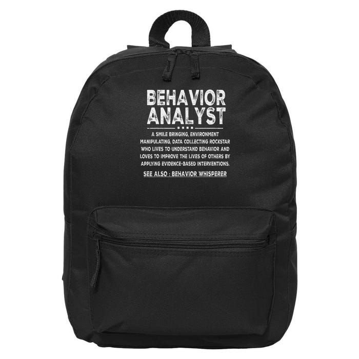 Behavior Analyst Definition Behavior Analysis Day 16 in Basic Backpack