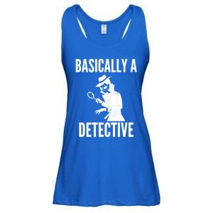 Basically A Detective Cool Gift Funny Detective Gift Ladies Essential Flowy Tank