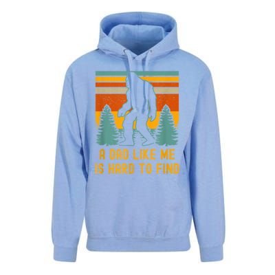 Bigfoot A Dad Like Me Is Hard To Find Funny Dad Unisex Surf Hoodie