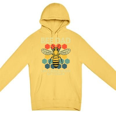 Bee Art Dad Honey Bee Keeper Bumblebee Beekeeper Premium Pullover Hoodie