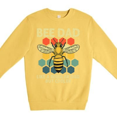 Bee Art Dad Honey Bee Keeper Bumblebee Beekeeper Premium Crewneck Sweatshirt