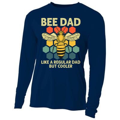 Bee Art Dad Honey Bee Keeper Bumblebee Beekeeper Cooling Performance Long Sleeve Crew