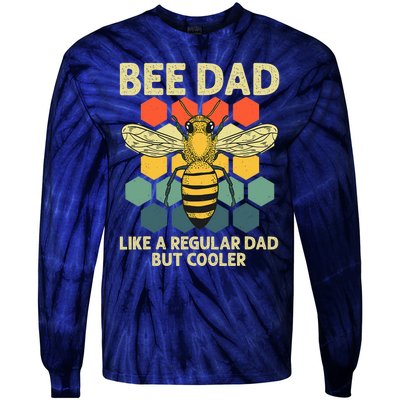 Bee Art Dad Honey Bee Keeper Bumblebee Beekeeper Tie-Dye Long Sleeve Shirt