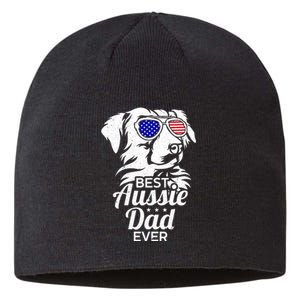 Best Aussie Dad Ever Australian Shepherd Sustainable Beanie