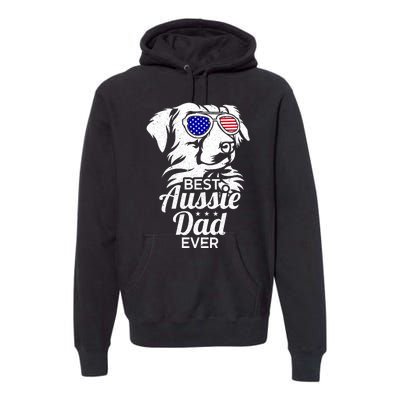 Best Aussie Dad Ever Australian Shepherd Premium Hoodie