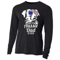 Best Aussie Dad Ever Australian Shepherd Cooling Performance Long Sleeve Crew